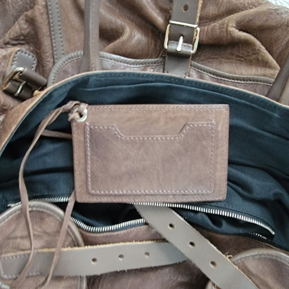 Balenciaga Paris Brown Leather Large Shoulder Tote Bag - Picture 9 of 14